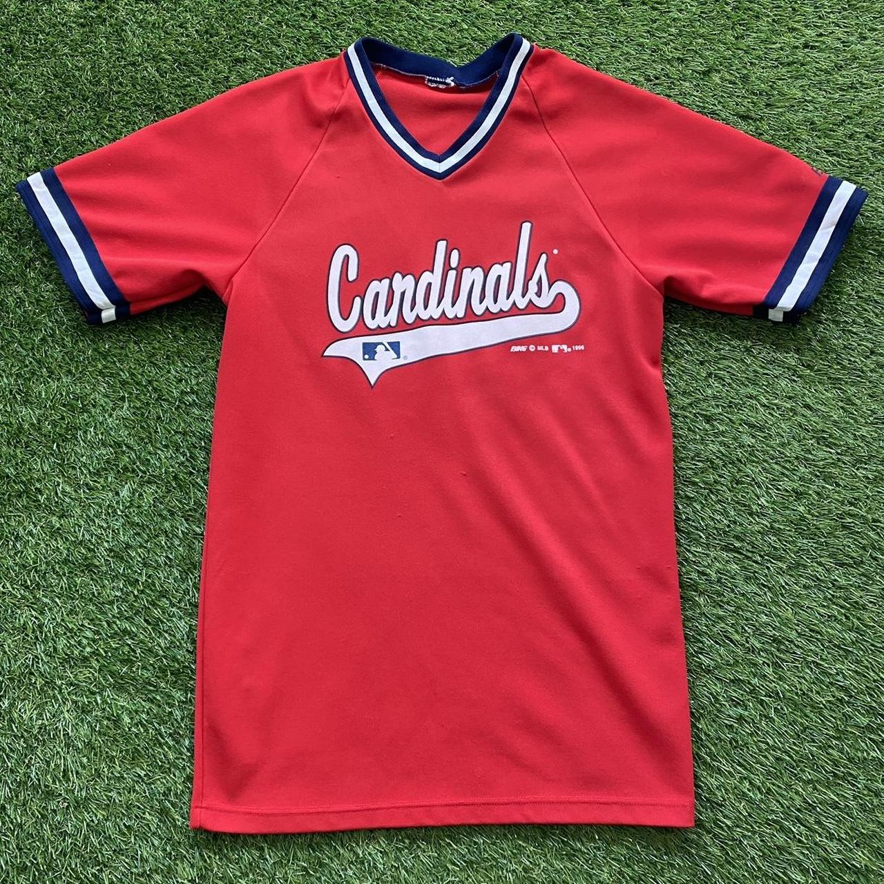 Vintage Cardinals Baseball Shirt • Small 1996 MLB.... Depop
