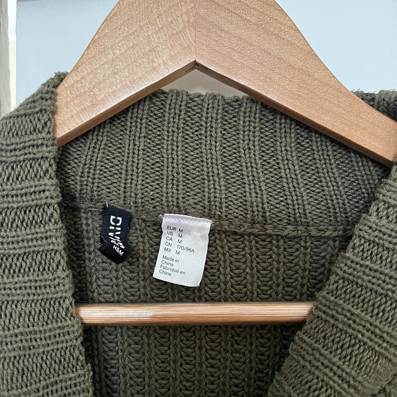 Olive green sale sweater h&m