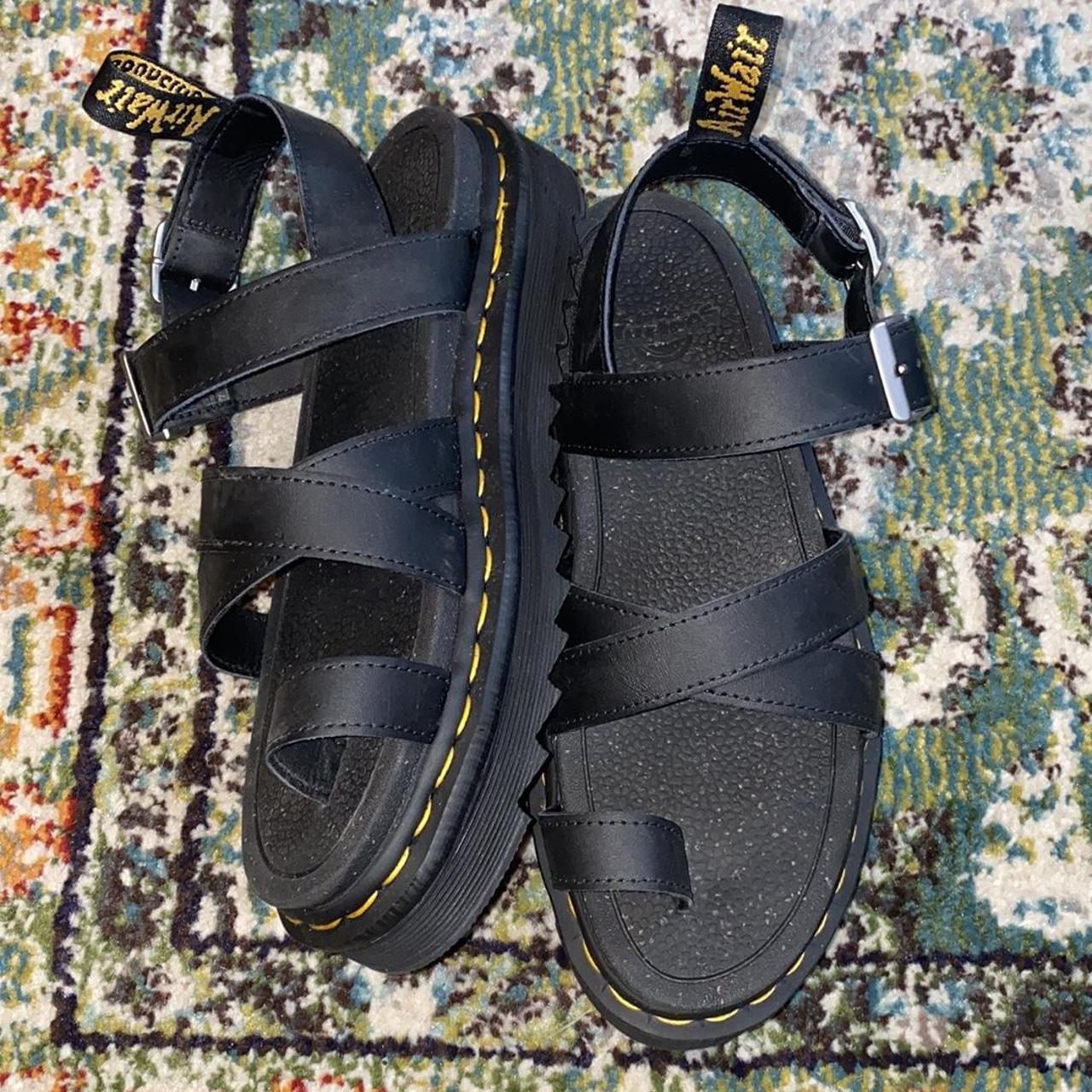 Dr. Martens Women's Black Sandals | Depop