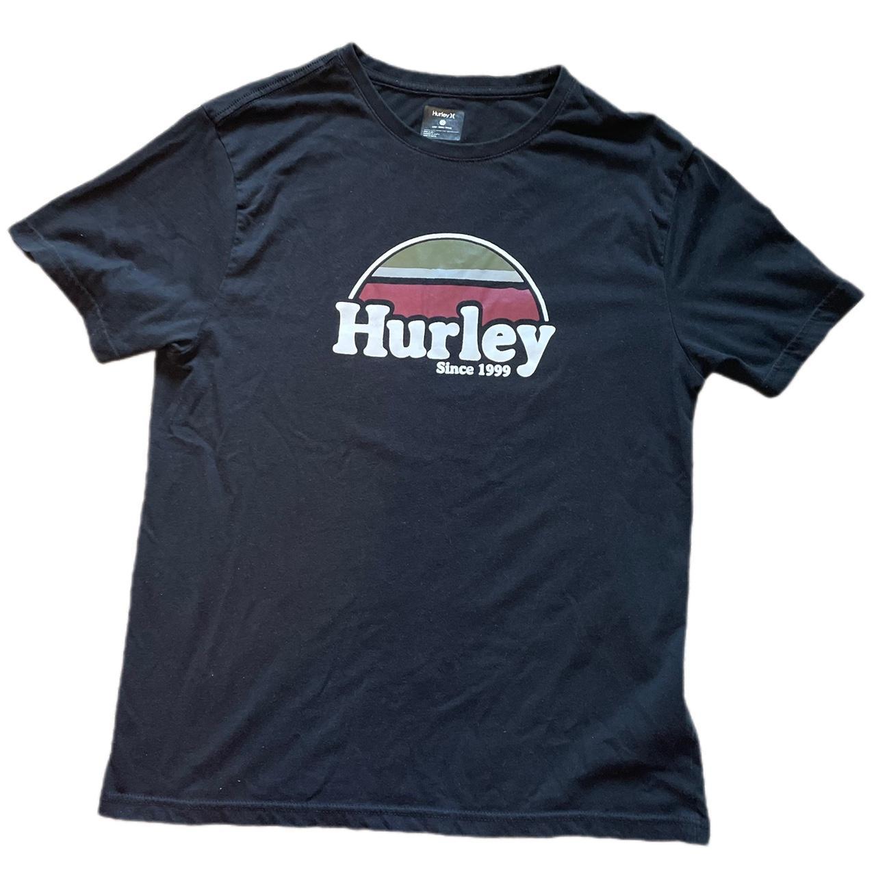 Black Hurley Logo T-shirt Brand: Hurley Size: - Depop