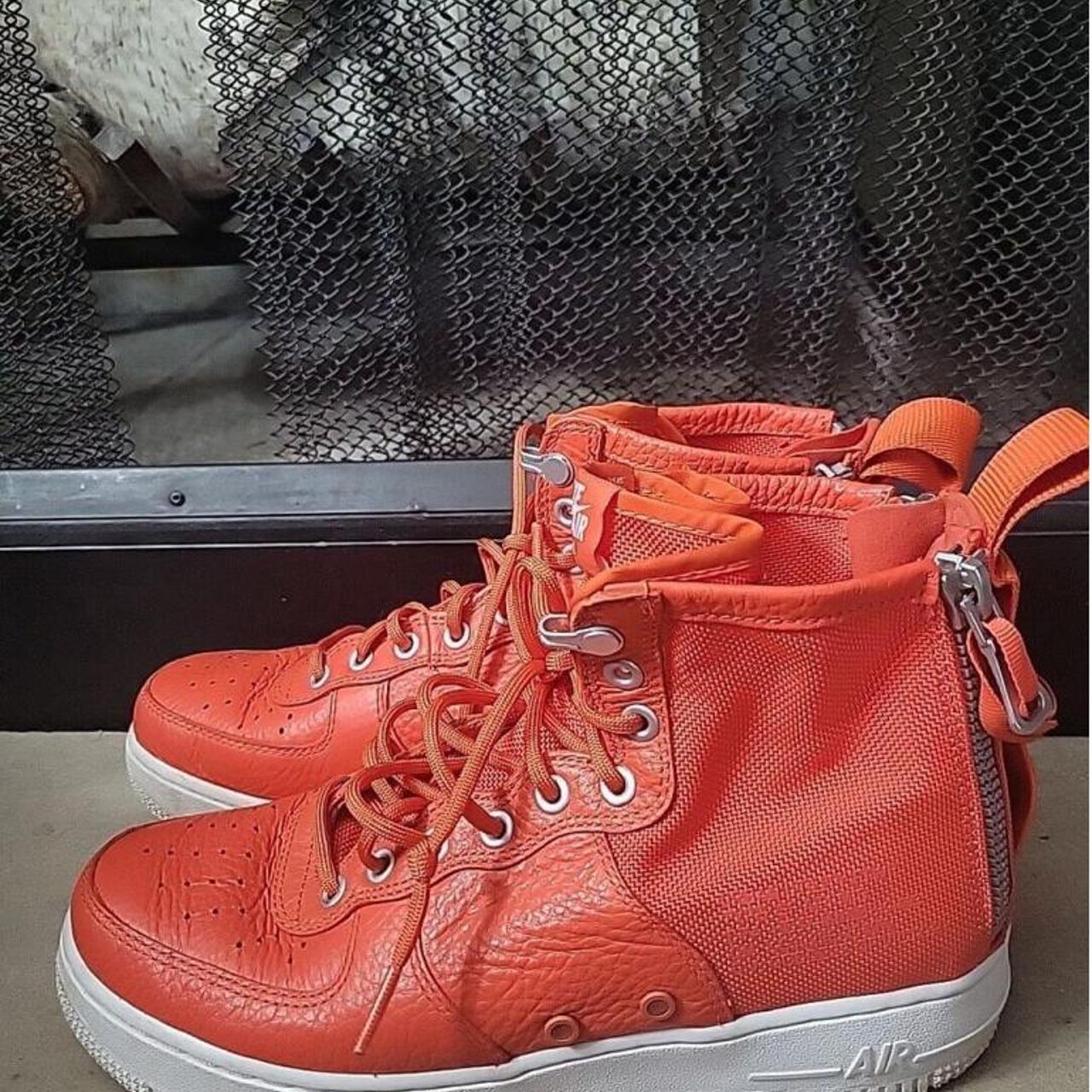 Nike sf air force 1 mid orange best sale