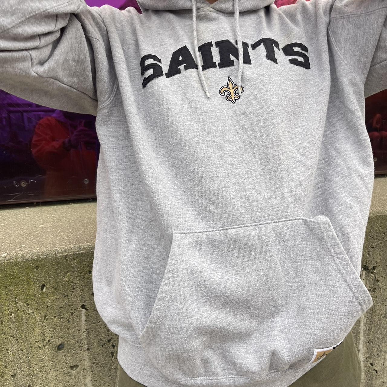 Vintage saints sweatshirt crew neck with gold - Depop