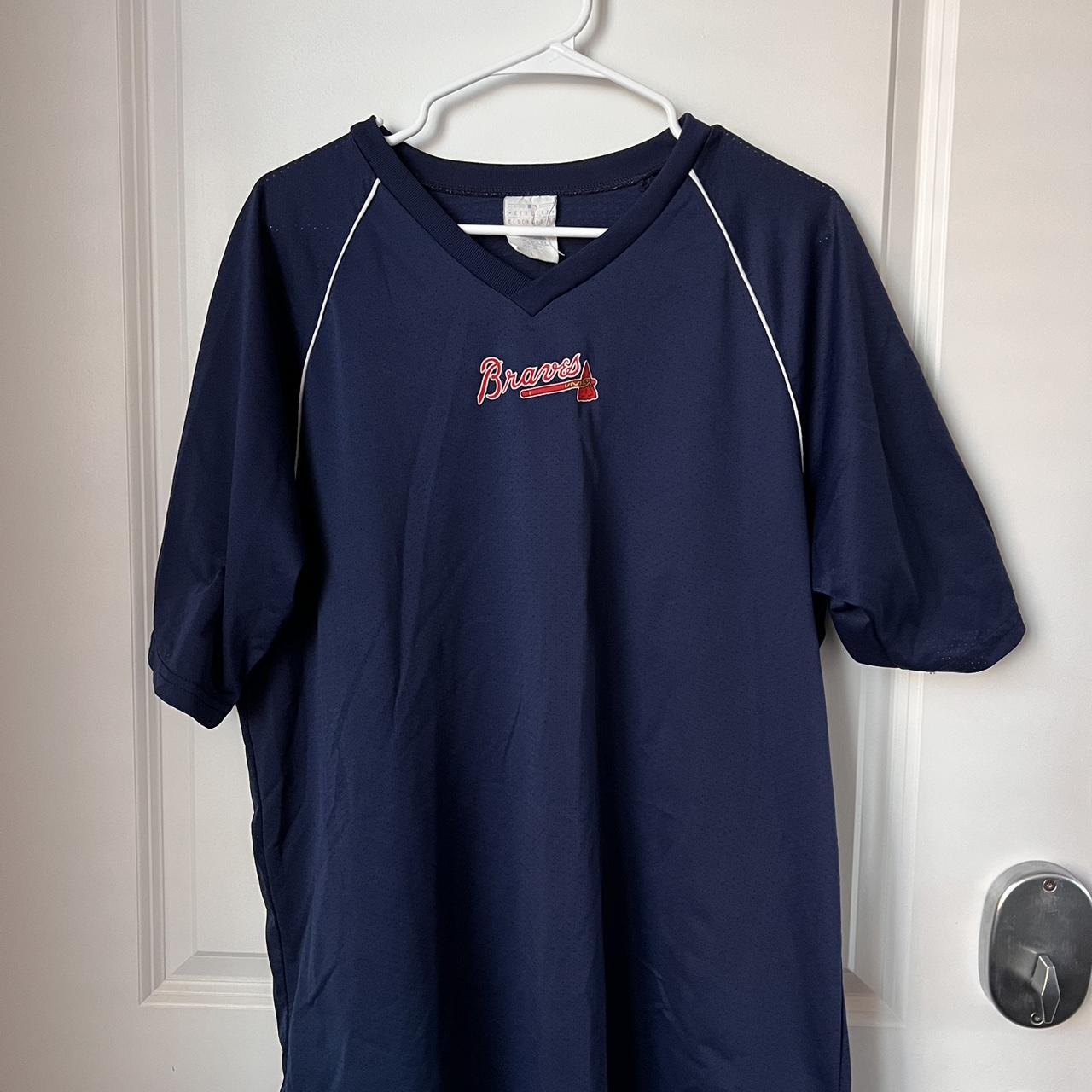 Vintage Atlanta Braves sweatshirt size L - Depop