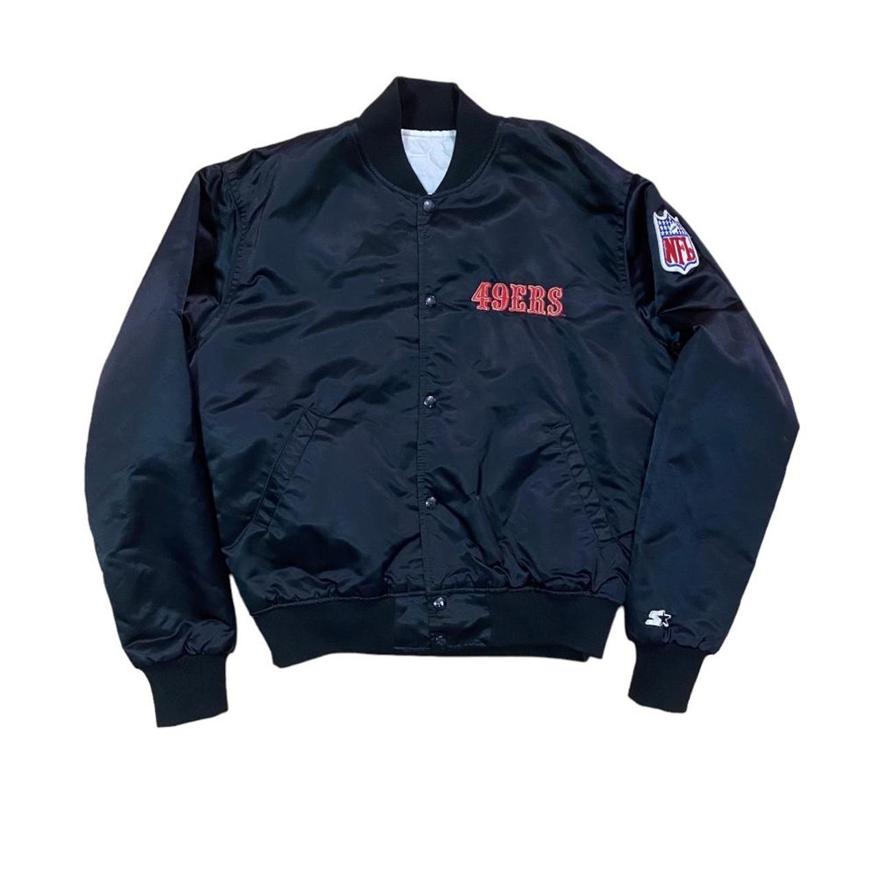 San Francisco 49ers Red and Black Satin Jacket