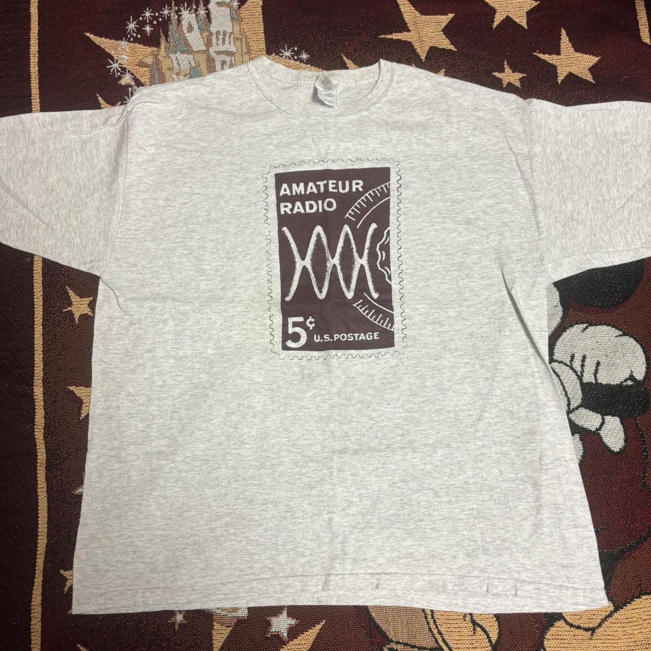 5 cent stamp t shirt amateur radio us postage Depop