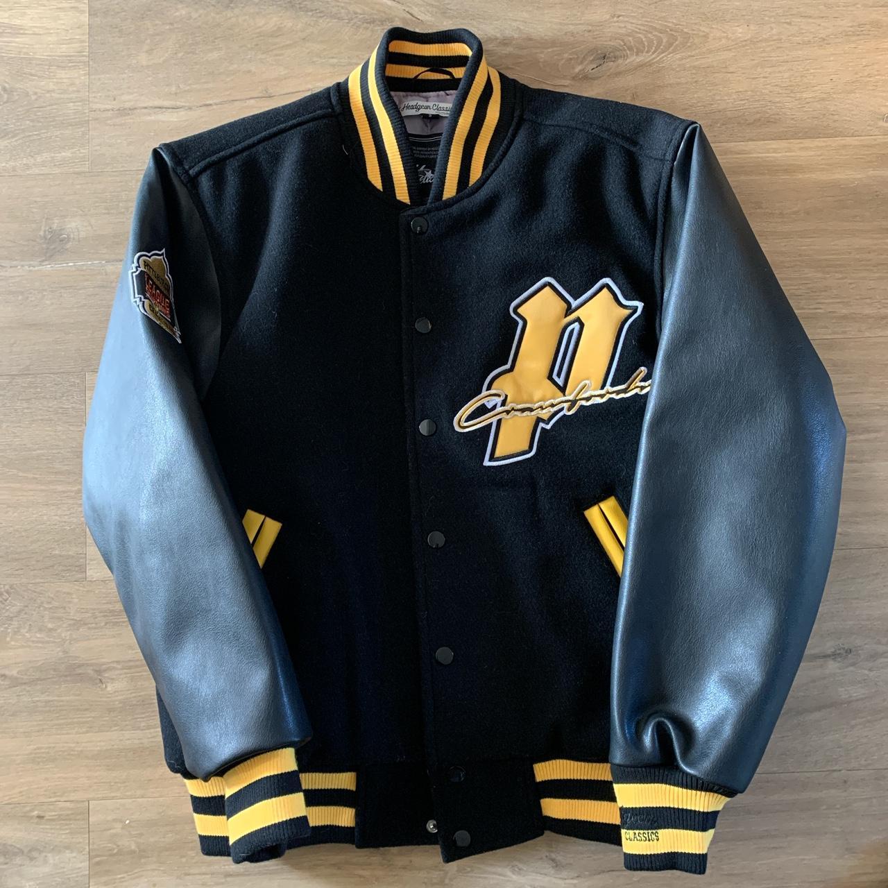 Men's Black and Yellow Jacket | Depop