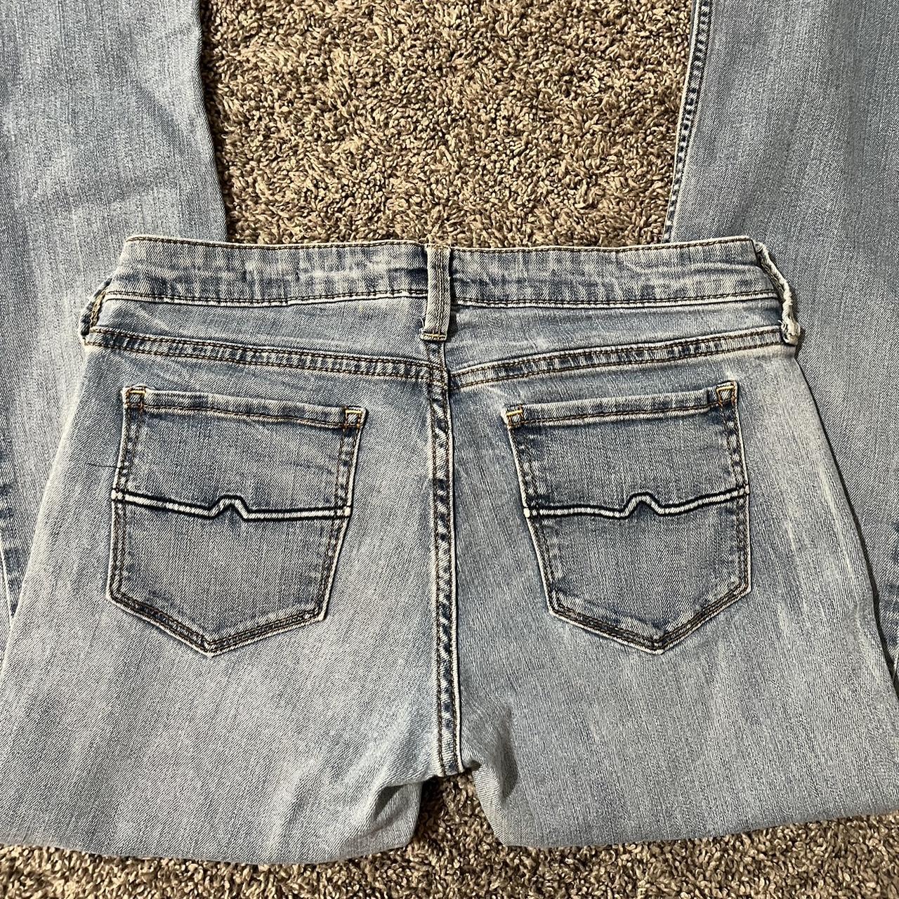 low rise flared jeans Depop