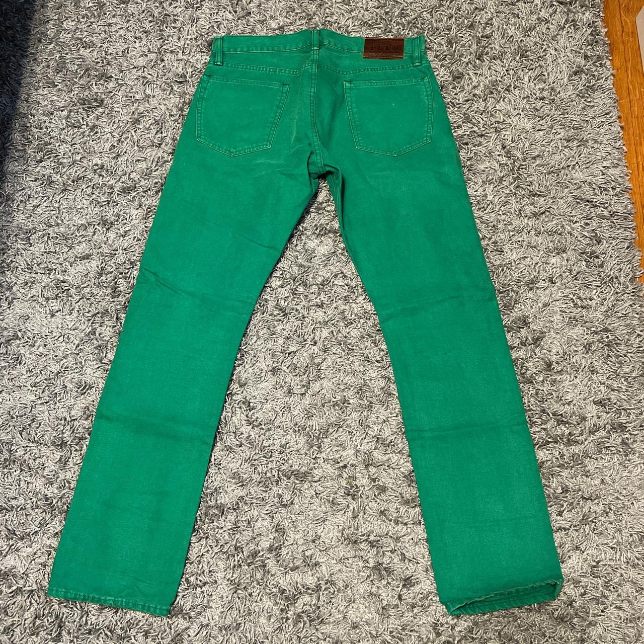 Polo Ralph Lauren, Green Denim Jeans, 32/32