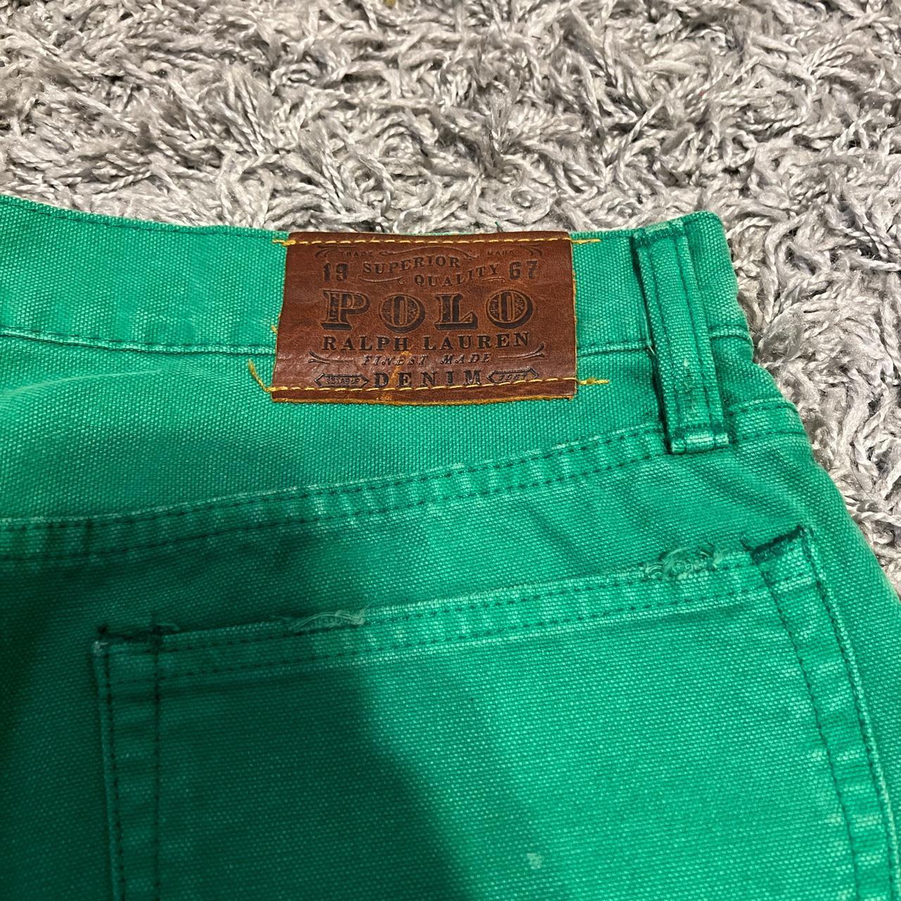 Polo Ralph Lauren, Green Denim Jeans, 32/32