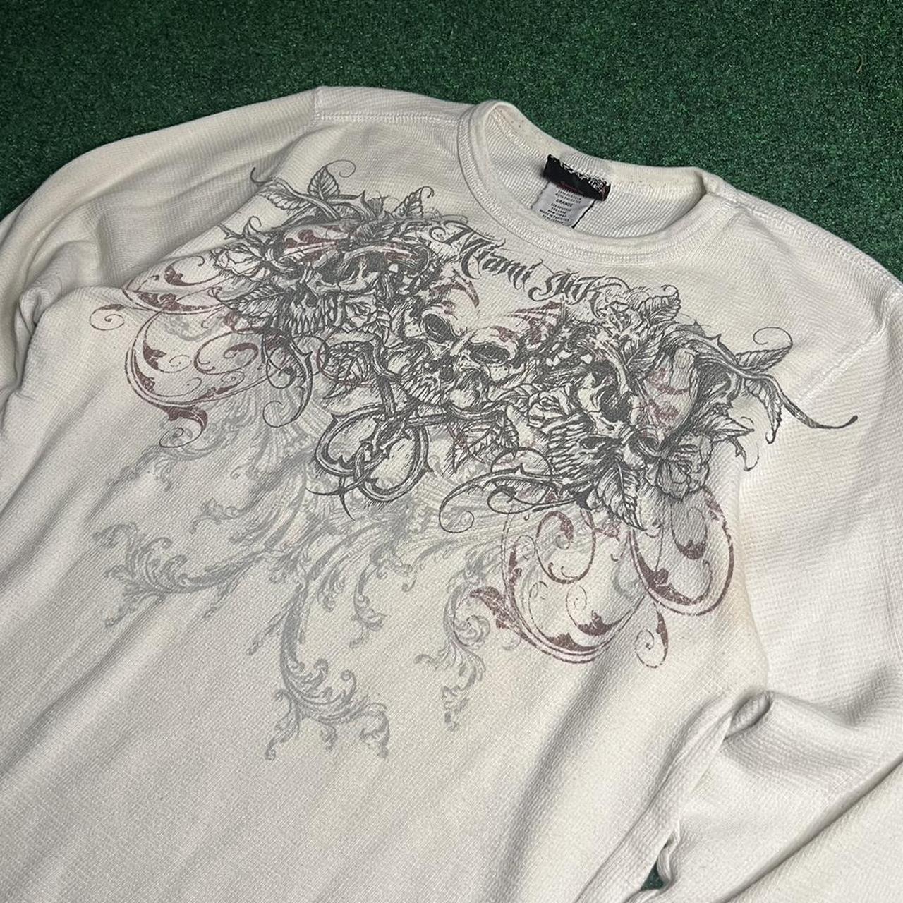 Affliction Men's T-shirt Cream/White L – Y2K Affliction Style