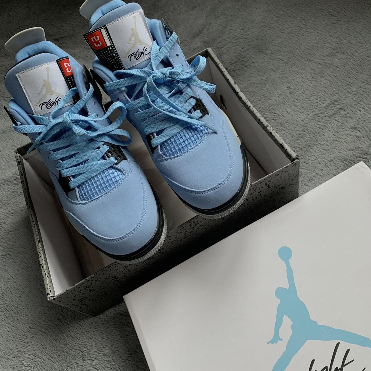 blue suede jordan 4s