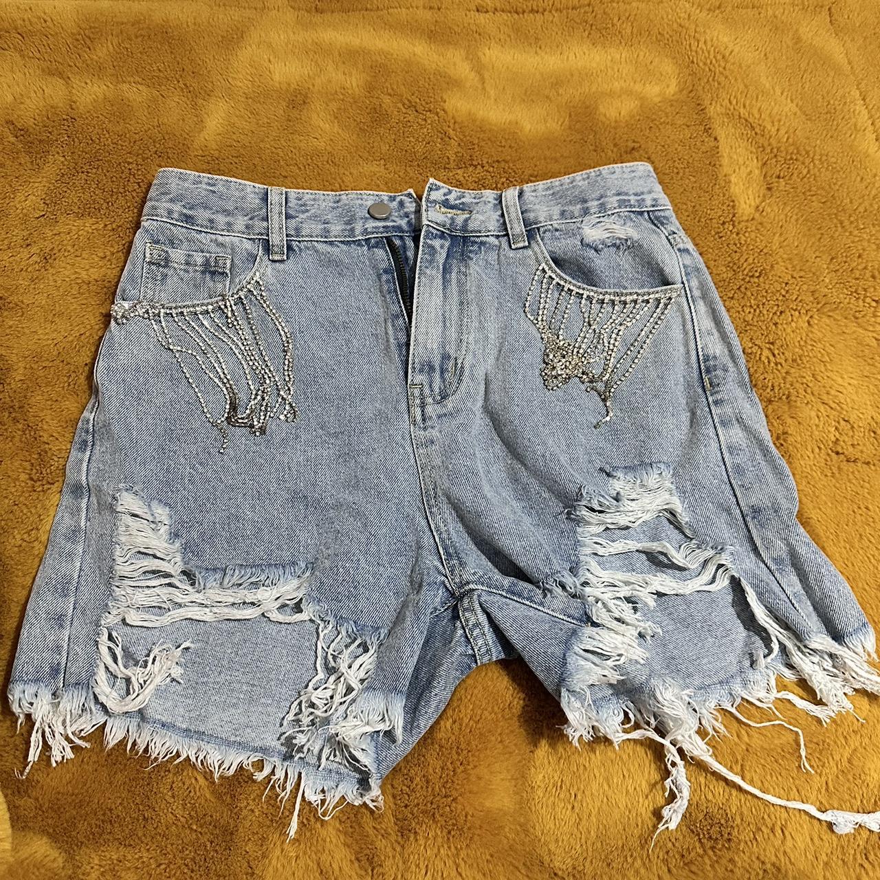 Jeans short Bejewelled - Depop