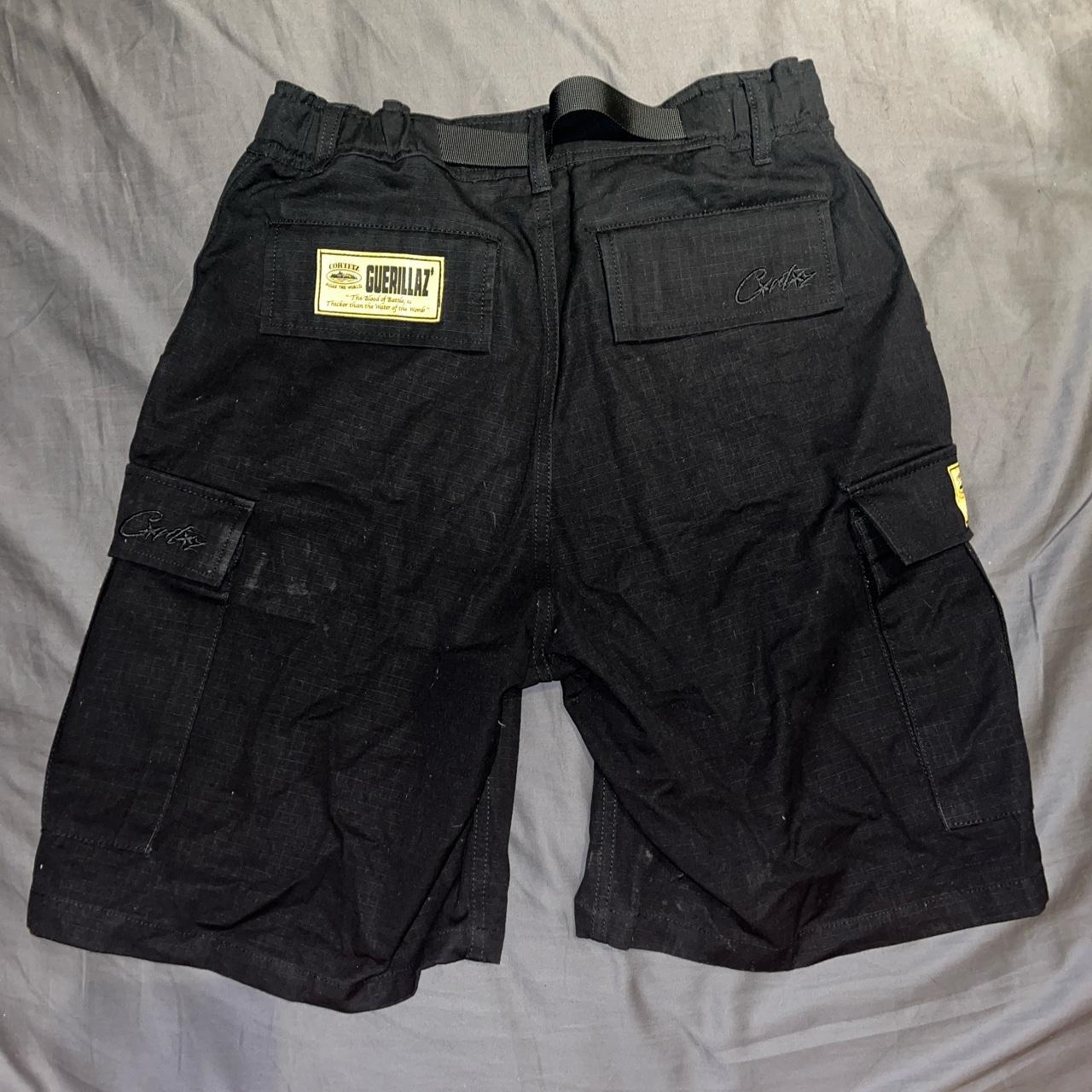 Corteiz Men's Black Shorts | Depop