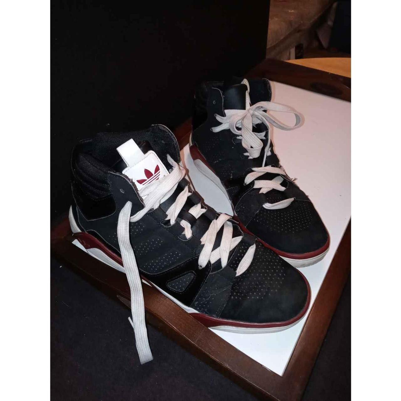 Adidas high tops outlet red white black