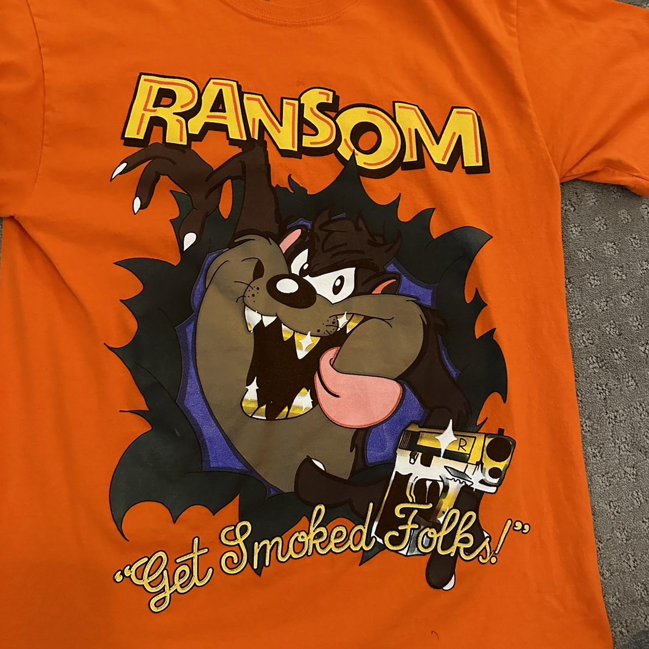 orange ransom tee *worn by chris sturniolo ransom... Depop