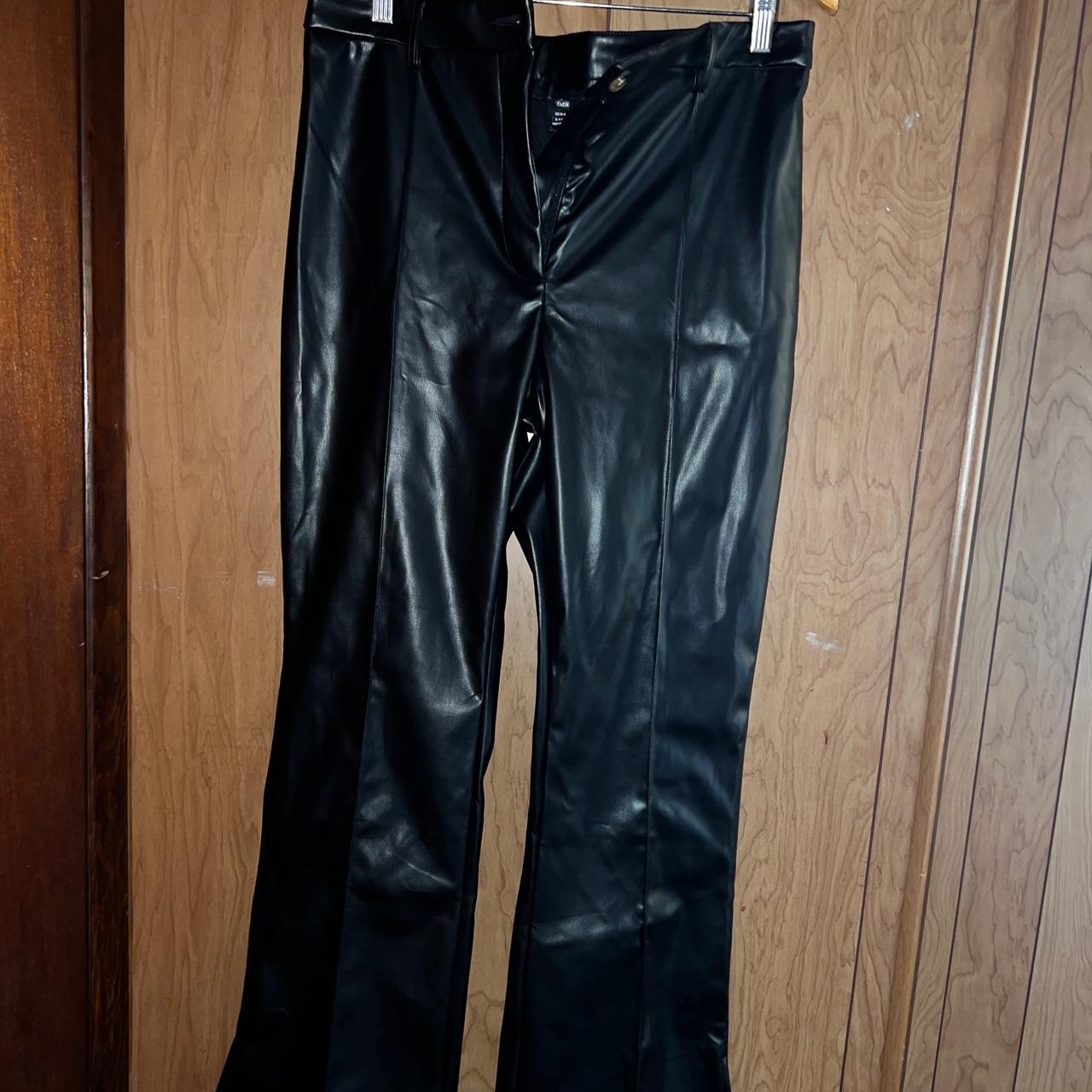 Faux Leather Shein Pants — SIZE XL/12! Condition:... - Depop