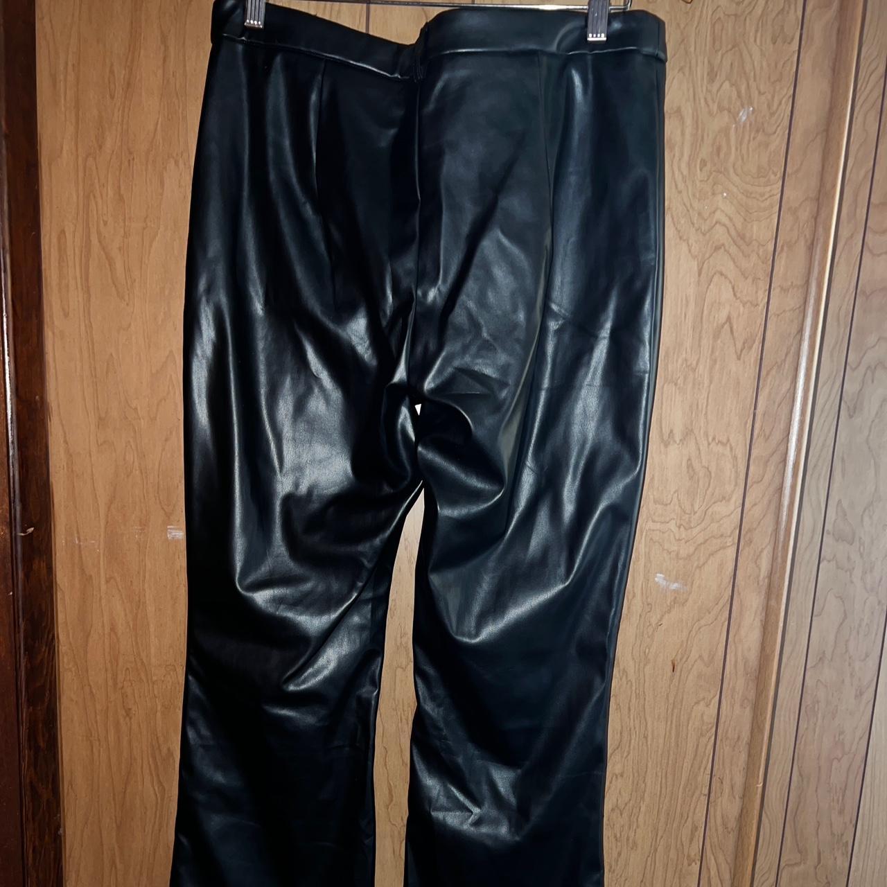 Faux Leather Shein Pants — SIZE XL/12! Condition:... - Depop