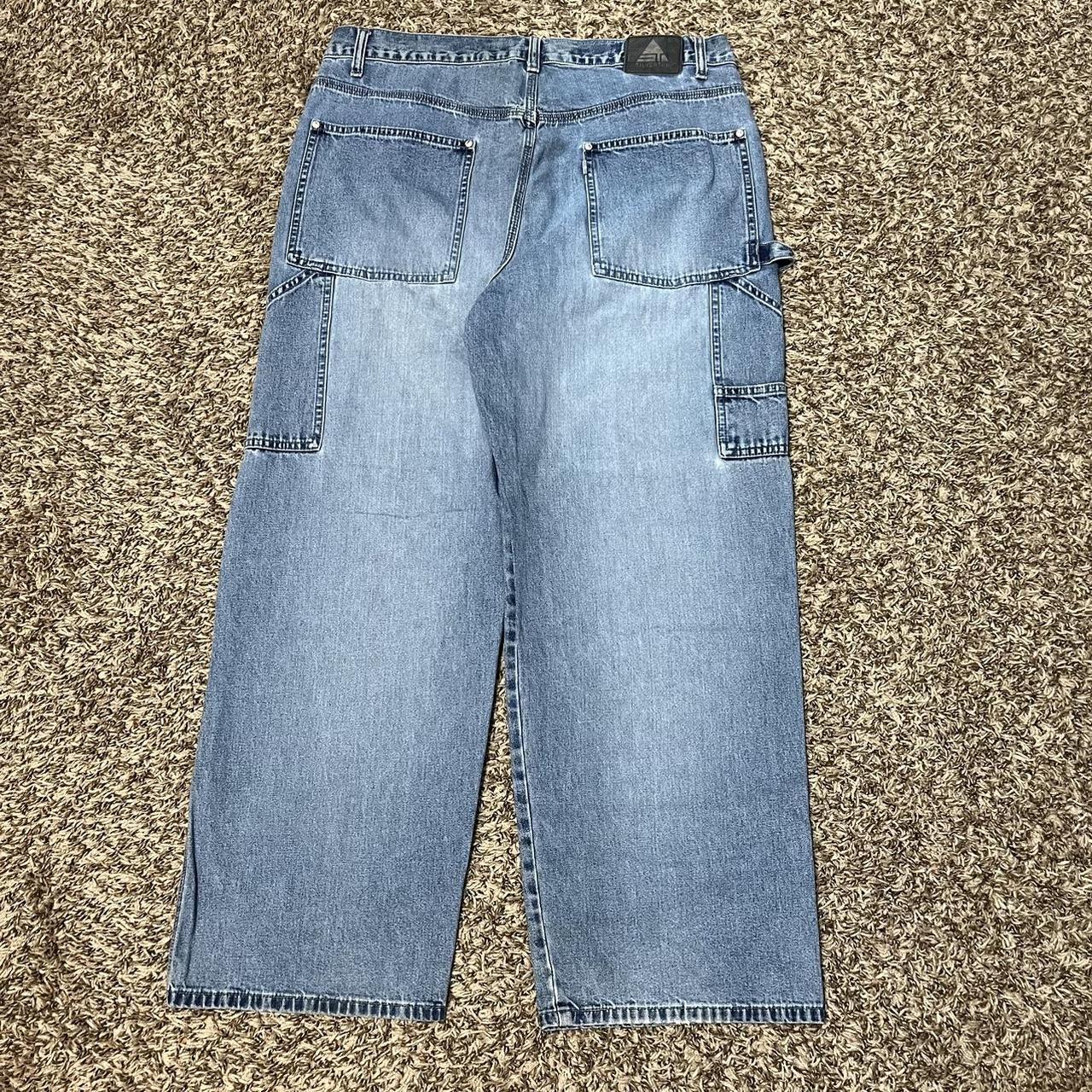 Vintage Levi's Silver-tab baggy Carpenter... - Depop