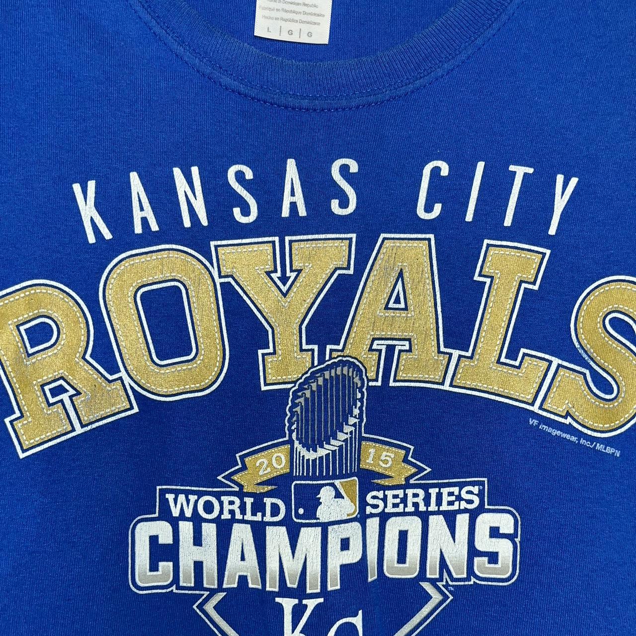 Kansas City Royals Tie-dye tee. “2015 League Champions” - Depop