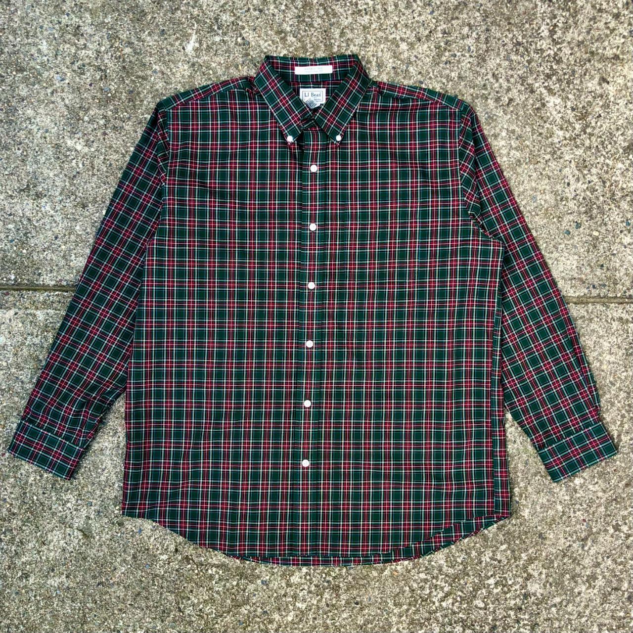 LL Bean Button Down Shirt Traditional Fit Wrinkle... Depop