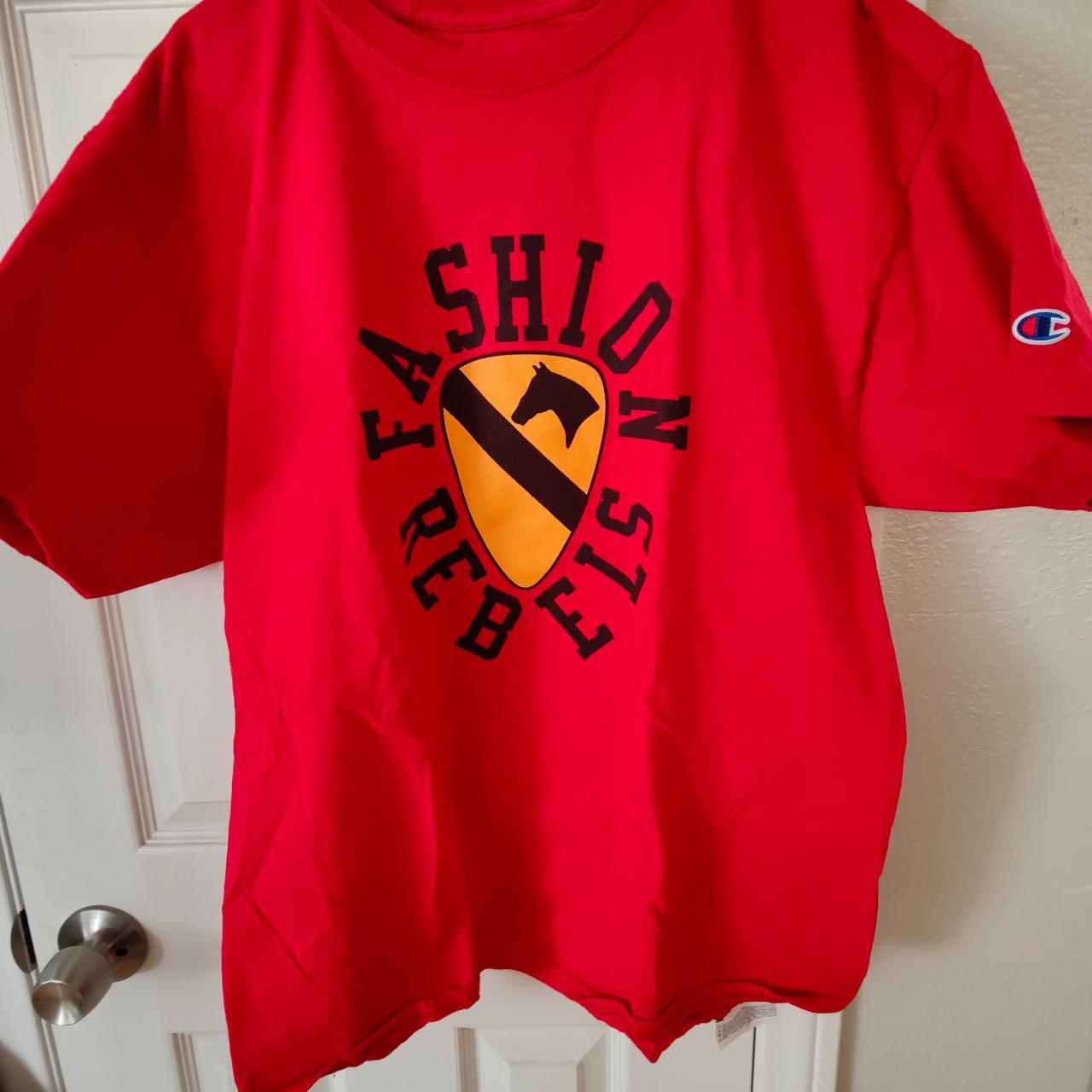 championship red dunks shirt