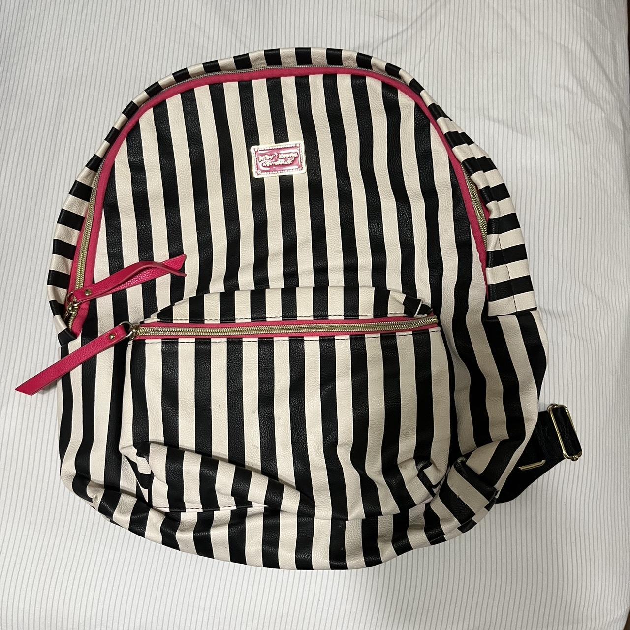 Betsey johnson cheap striped backpack