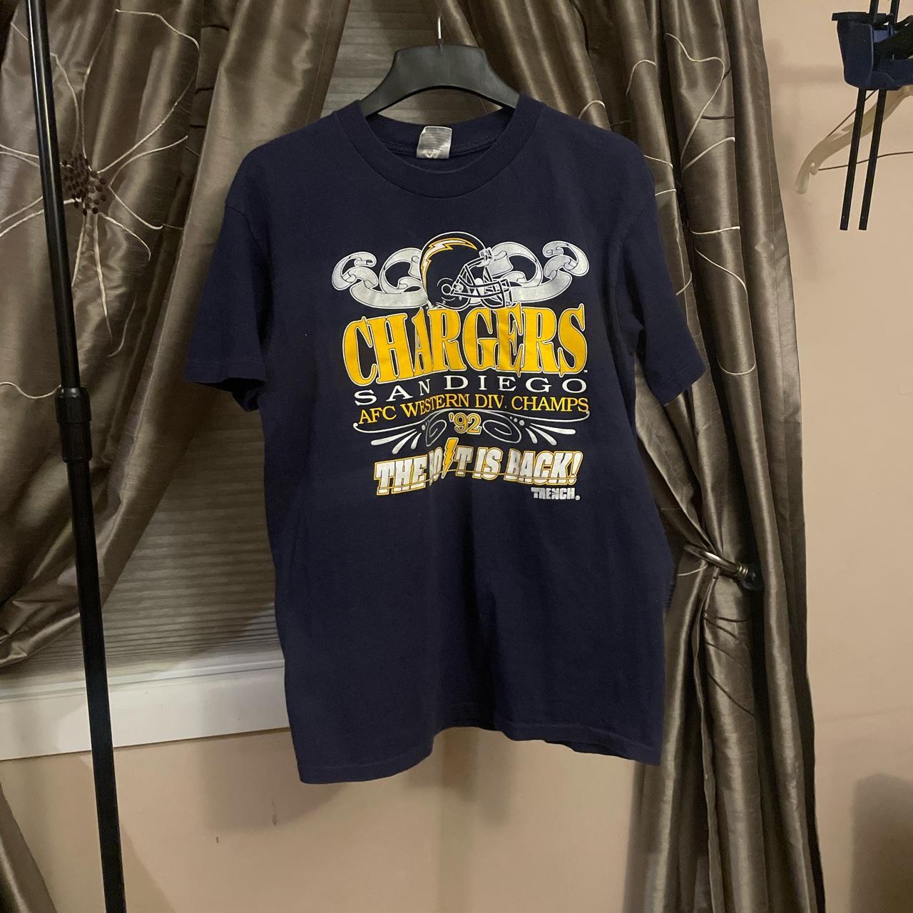 Vintage 1992 San Diego Chargers West Division Champs T-Shirt