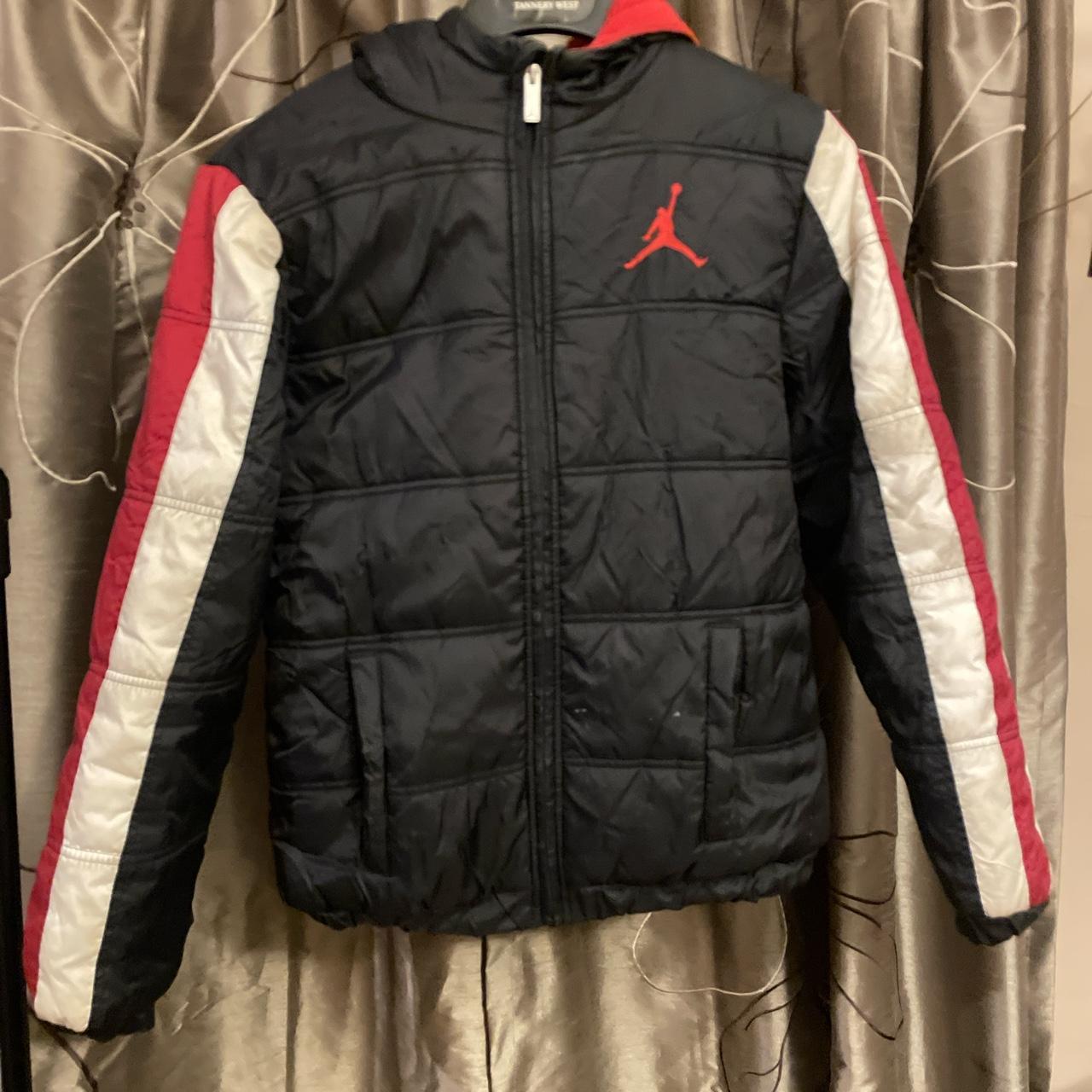 jordan puffer jacket red
