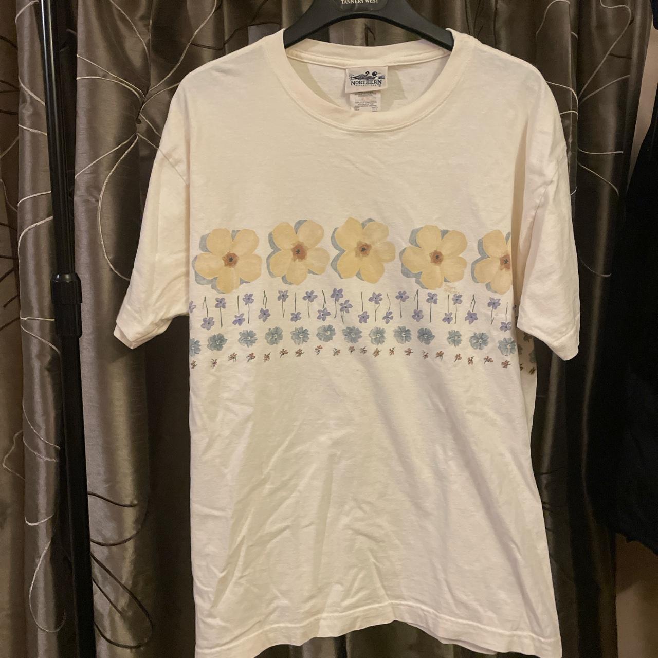 Men's Cream and Yellow T-shirt | Depop