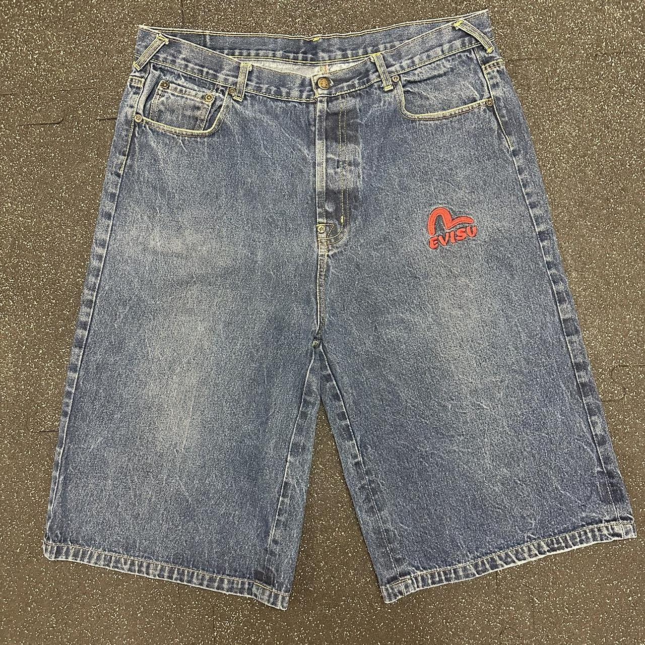 Evisu shorts. Super sick fair of jorts. Don’t see... - Depop