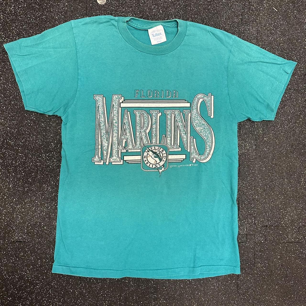 Vintage 1993 marlins shirt. Super sick front... - Depop