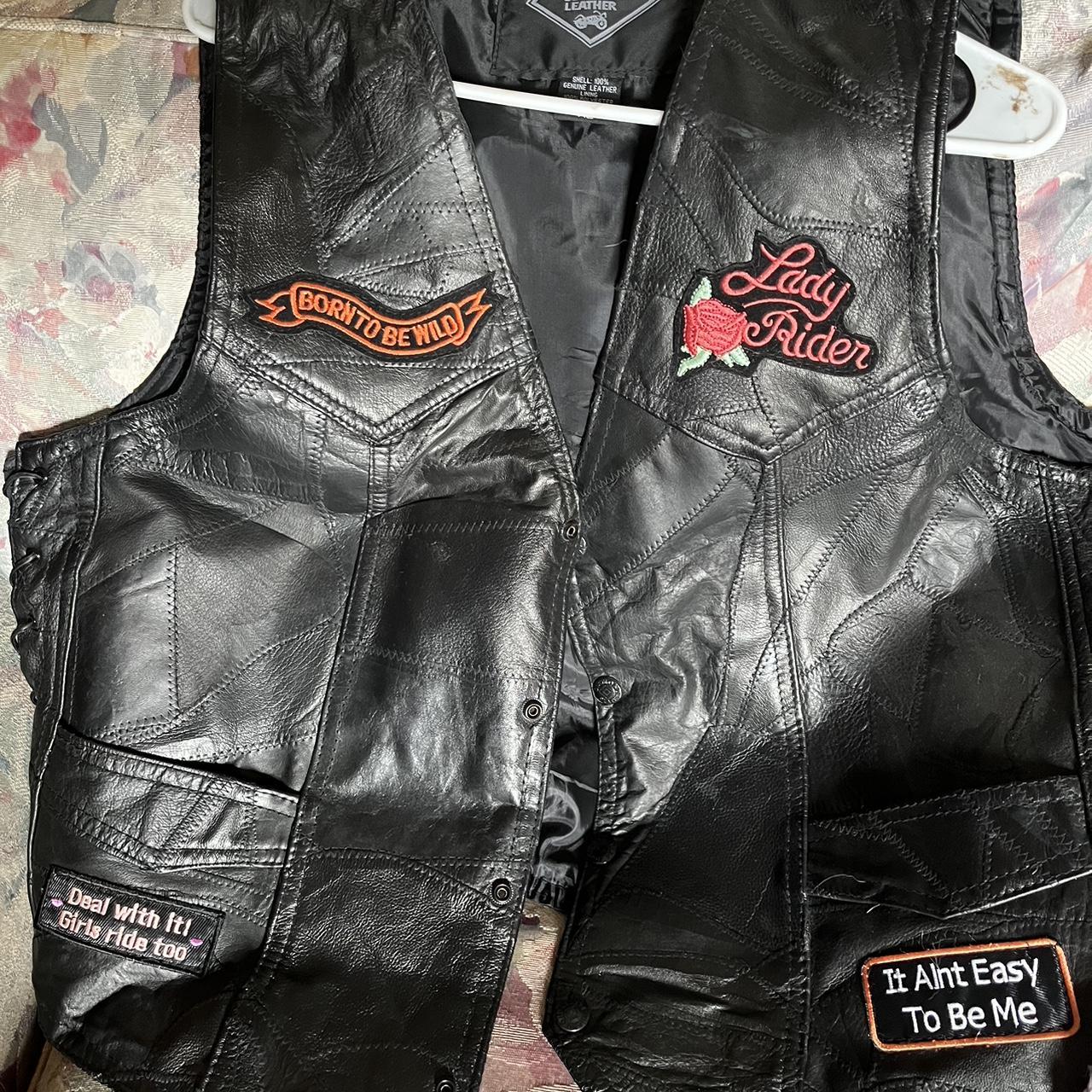 Diamond plate clearance genuine leather vest