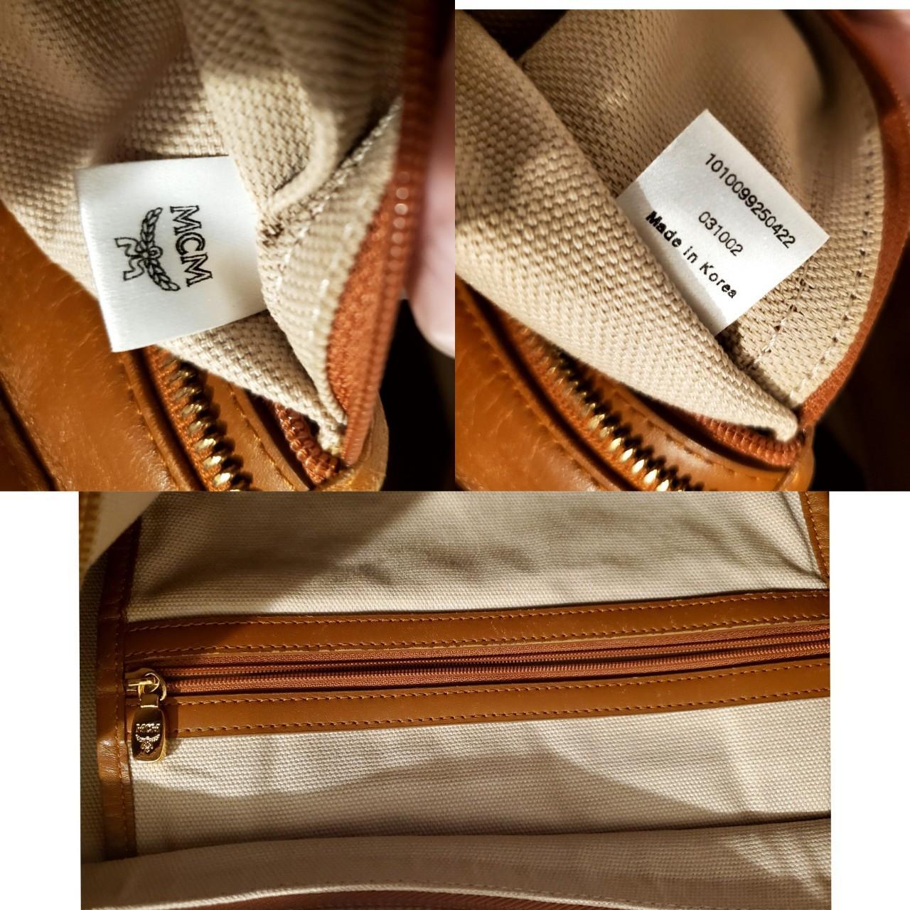 MCM Tote Cognac popular (zipper closure)