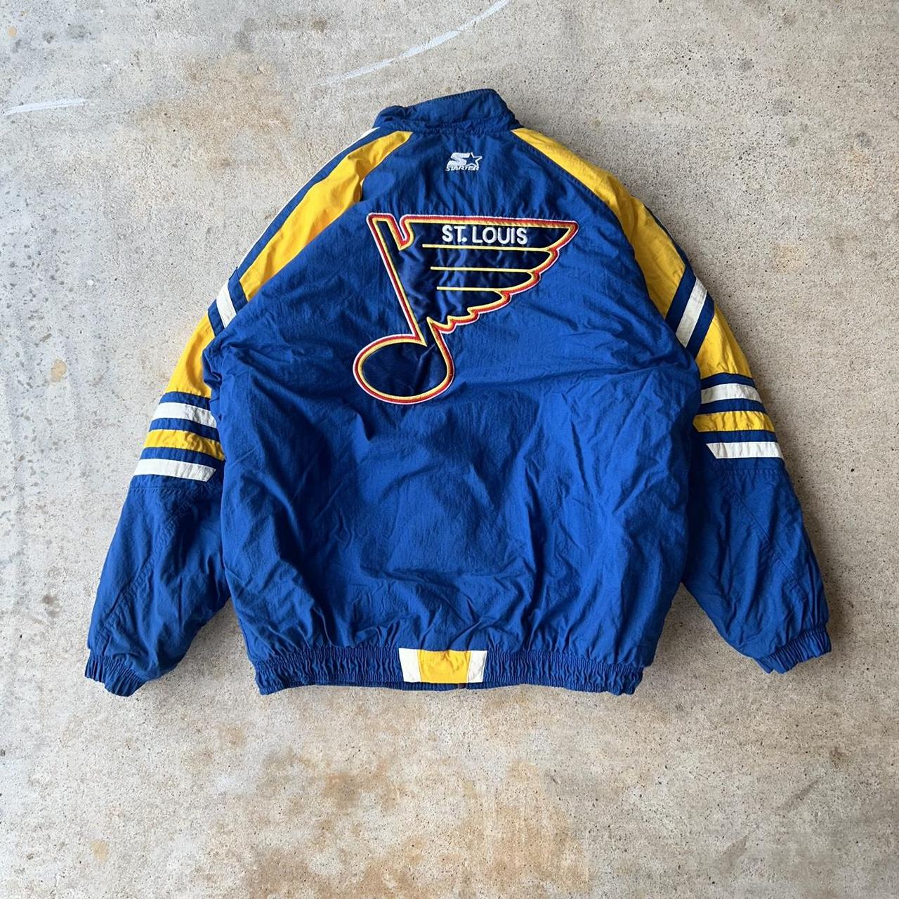 Vintage Starter St. Louis Blues Jacket Size L - Depop