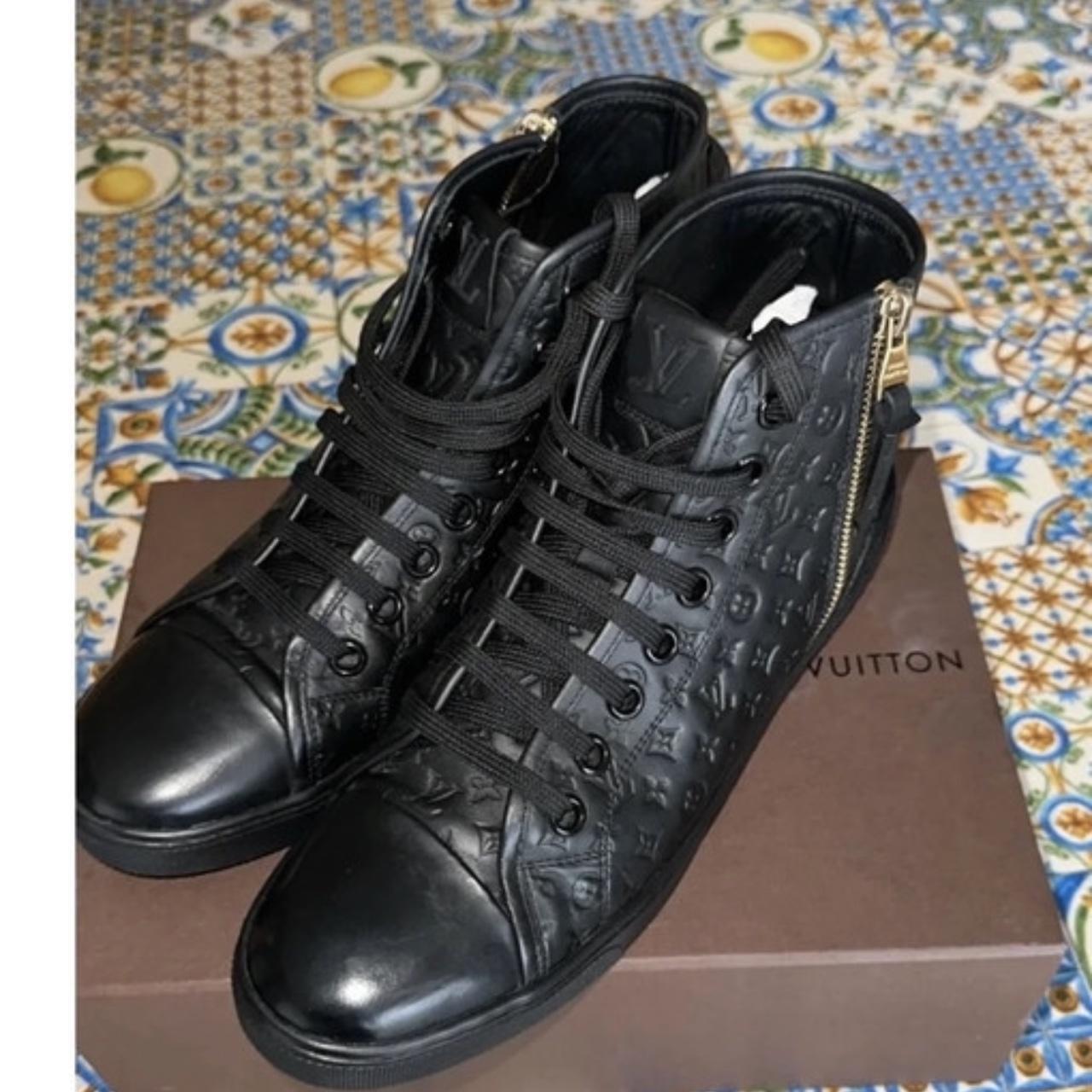Louis Vuitton Stellar black sneaker boots, was a - Depop