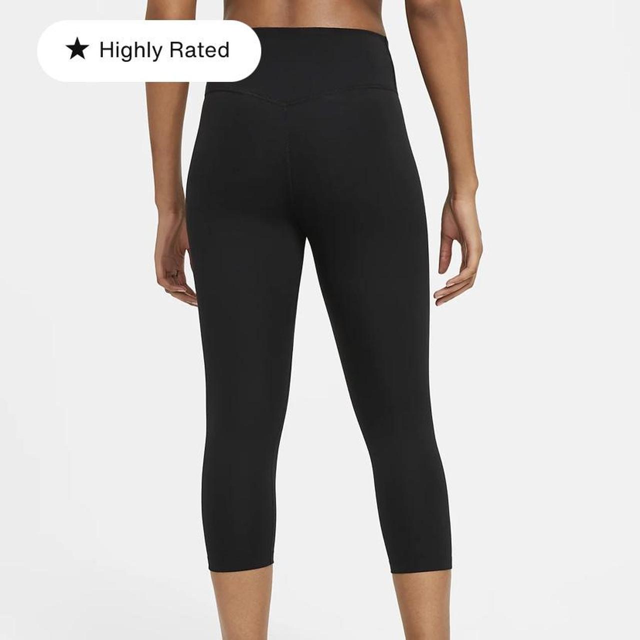 Nike black dri-fit mid rise capri leggings. Size XS. - Depop