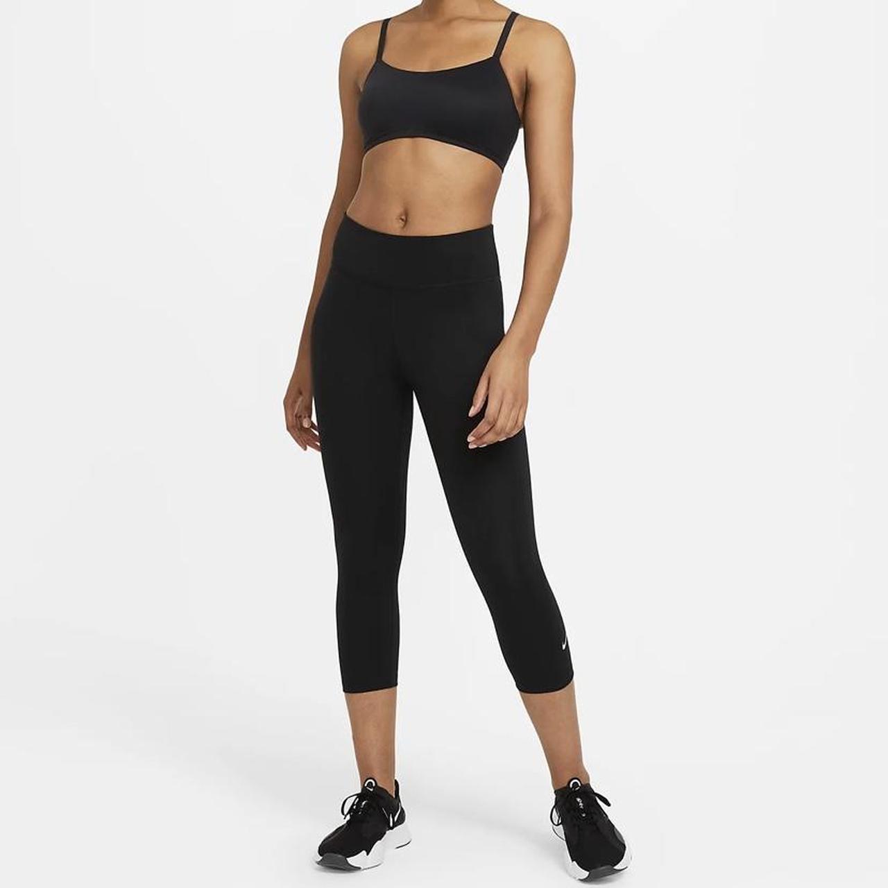 Black Nike dri fit leggings, size XS, would fit size - Depop
