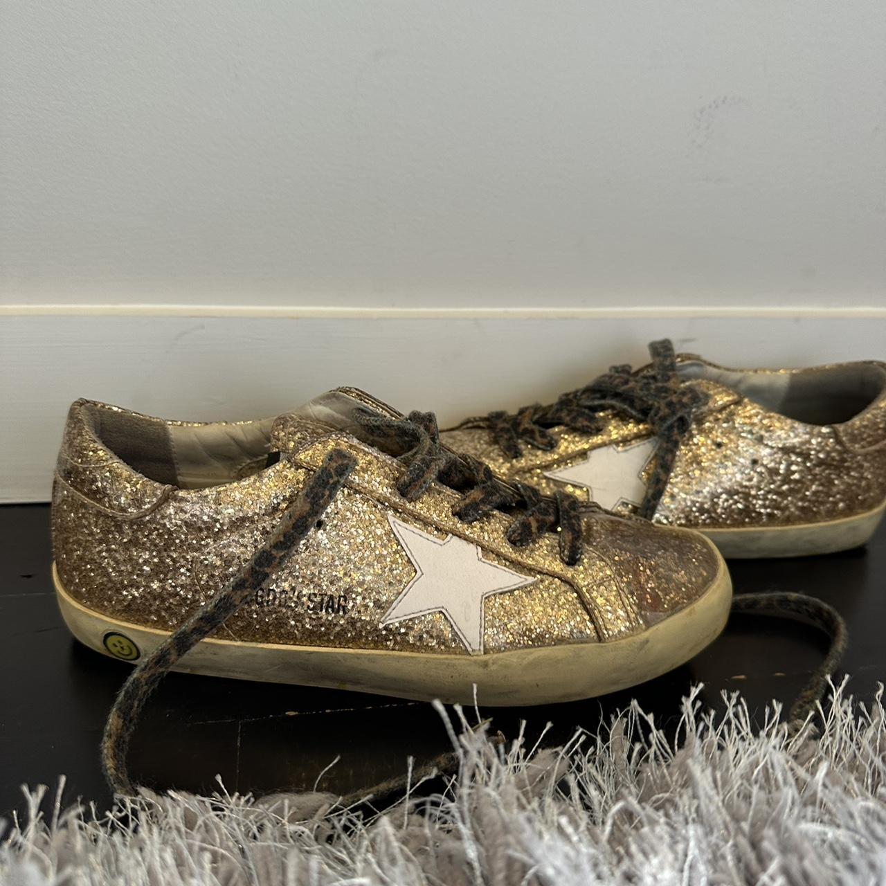 Gold glitter clearance golden goose