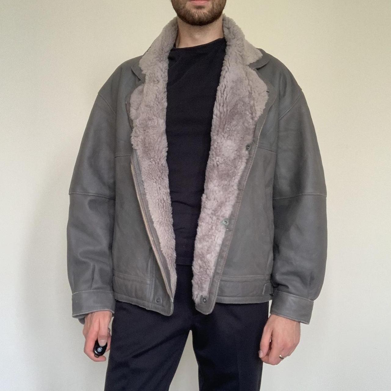 100% REAL Genuine Sheepskin Shearling Suede Depop
