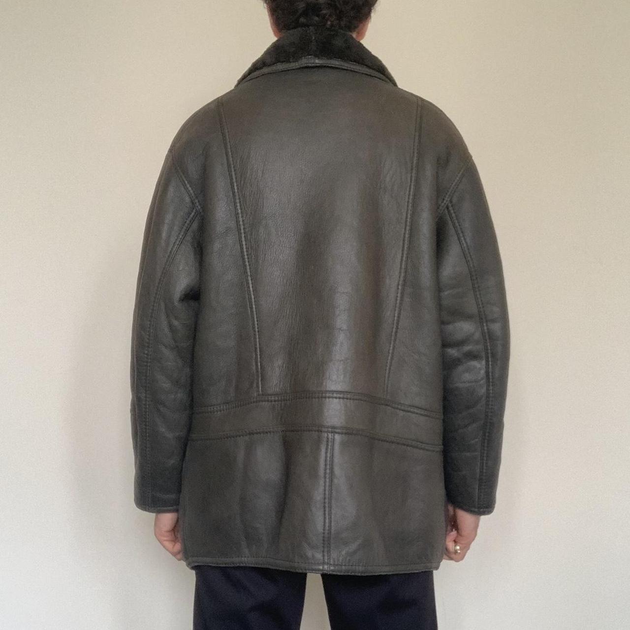 Quality Leather Sheepskin coat, fully shearling... - Depop