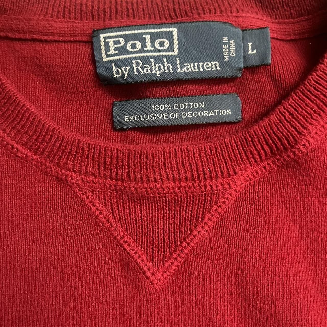 Polo Raulph Lauren sweater Red... - Depop