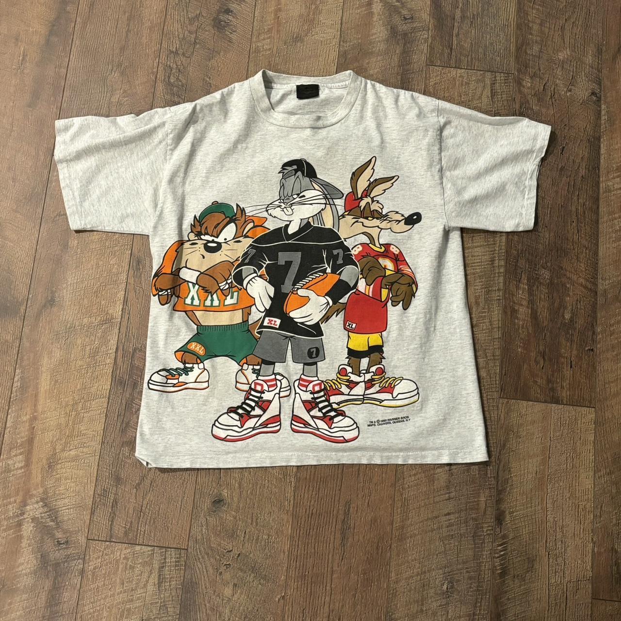 VTG 1993 Changes Looney Tunes Double Sided Big... - Depop