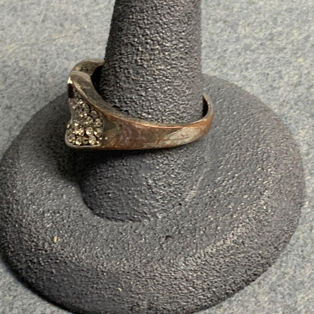 Vintage Women's Ring - Silver – Interlocking Loop… - image 2