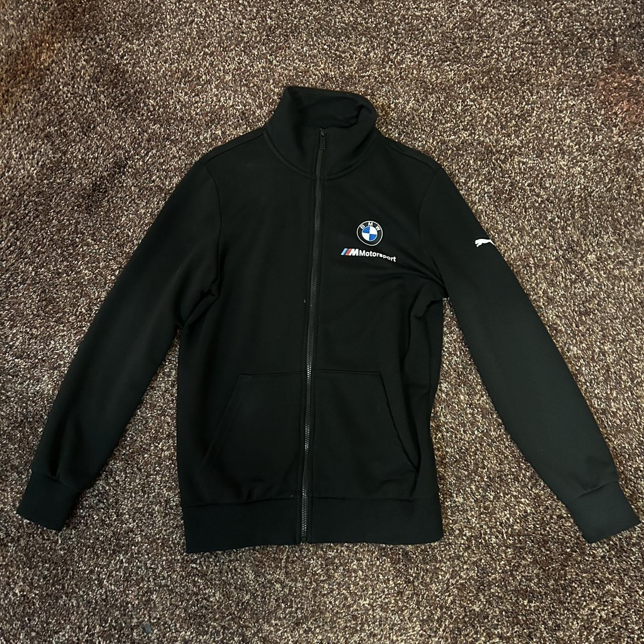 black puma x bmw turtleneck jacket #bmw #sportwear... - Depop