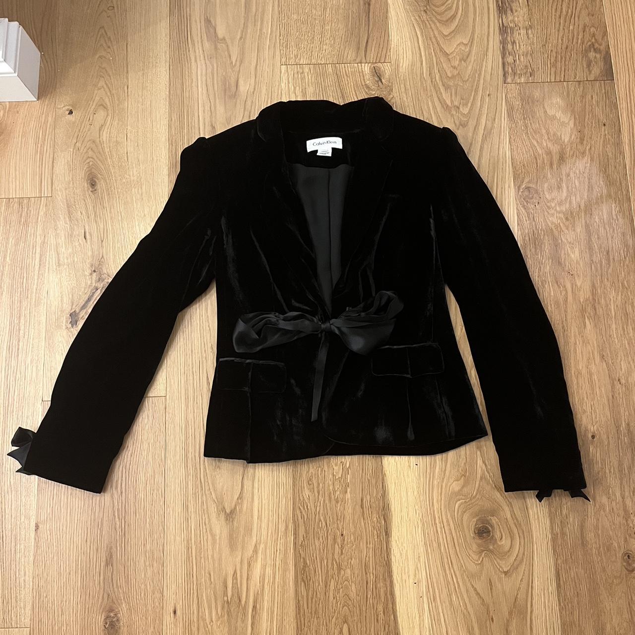 Calvin klein hot sale velvet blazer