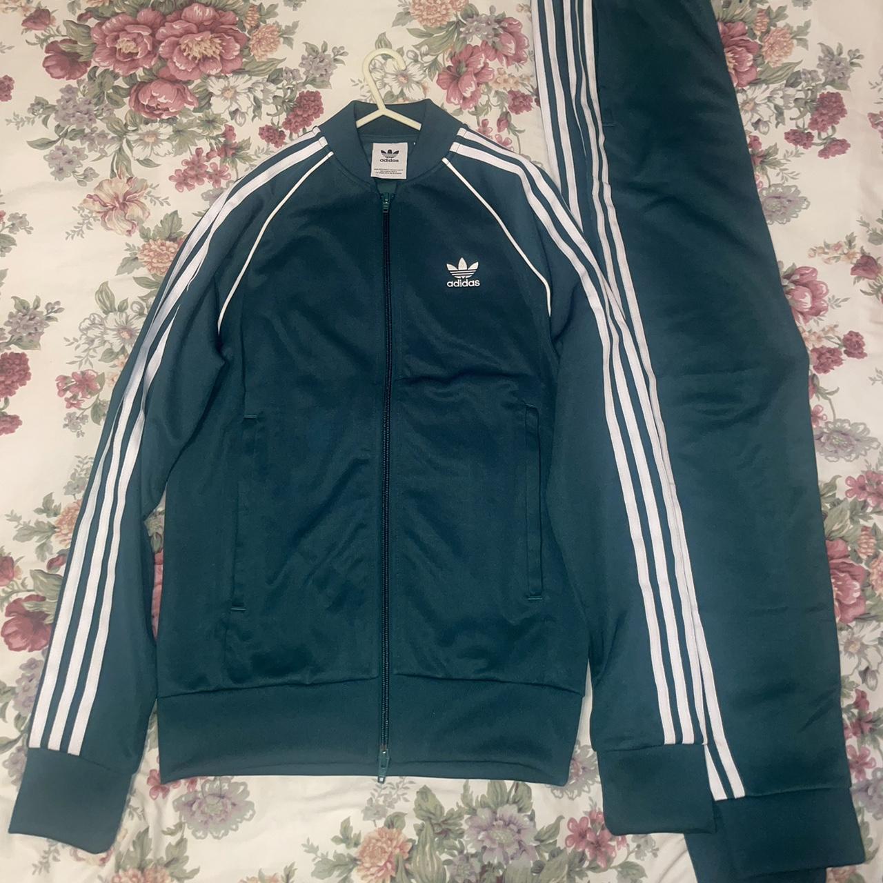 Adidas Original Fleece Track Top and Bottoms A... - Depop