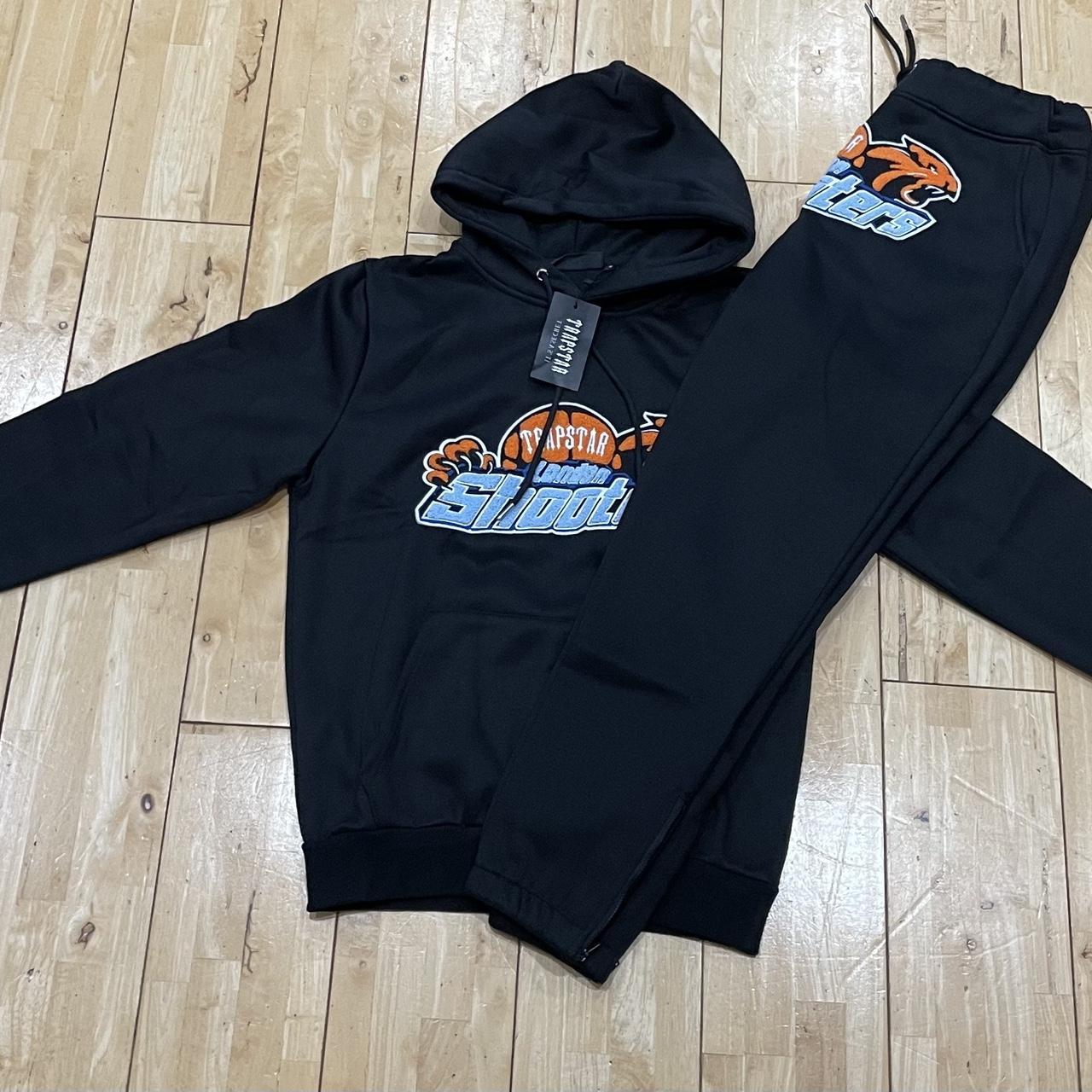 Trapstar Shooters Black & Orange Full Tracksuit... Depop