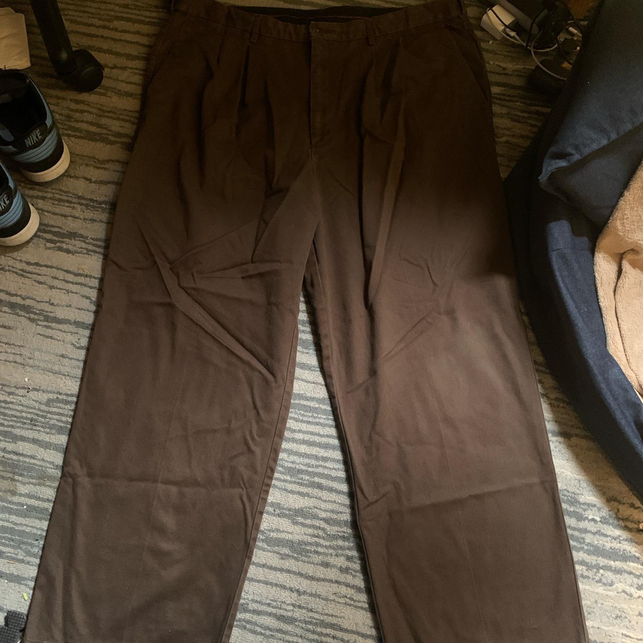 Haggar Men's Brown Trousers