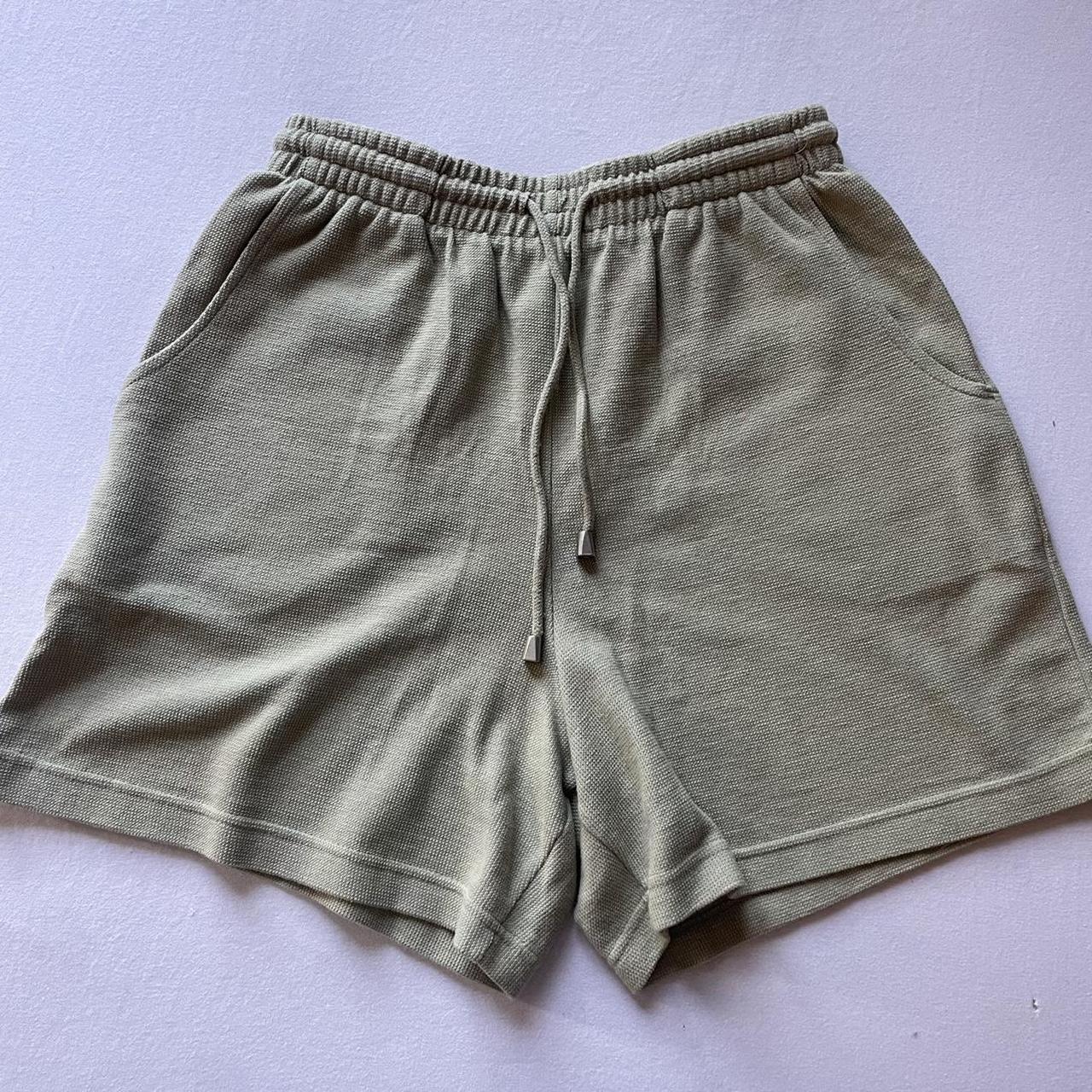 Cherokee Women's Green and Khaki Shorts | Depop