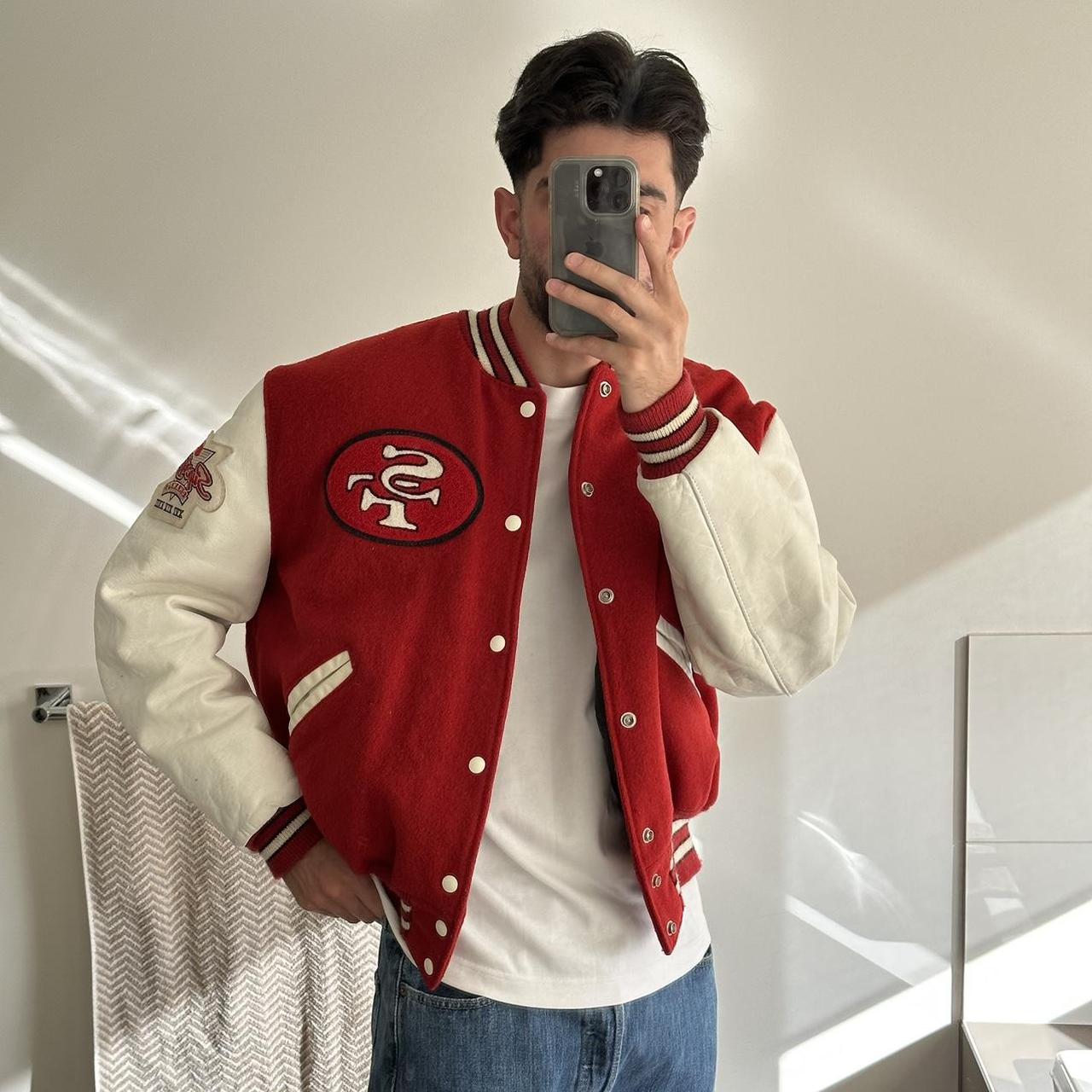 50th anniversary San Francisco 49ers varsity jacket - Depop